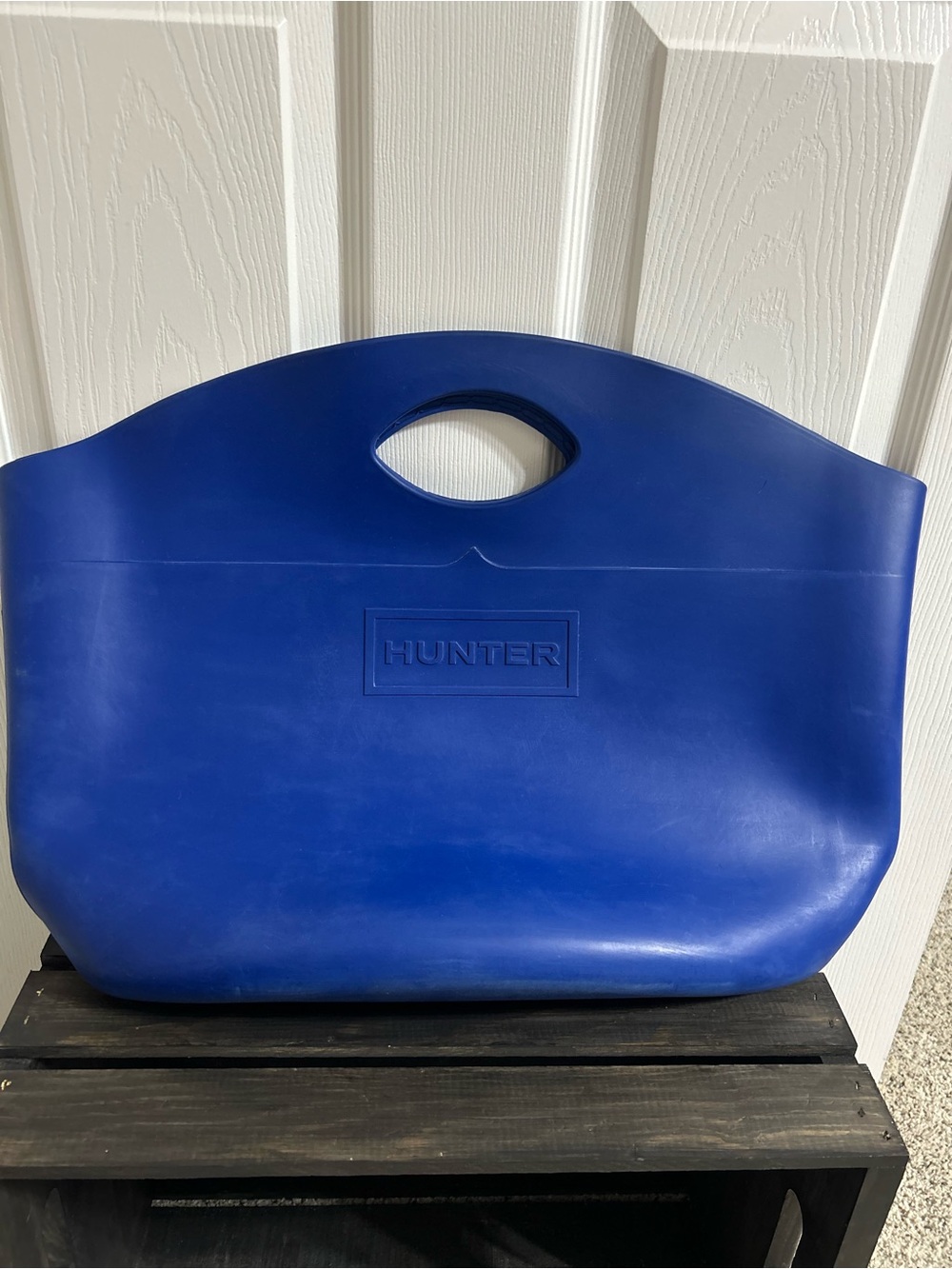 Hunter blue waterproof tote limited edition